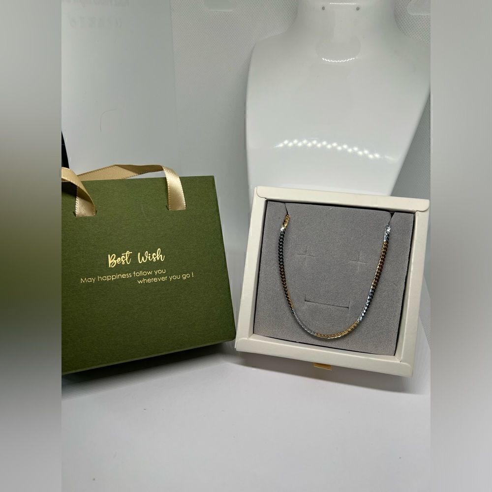 Two-tone chain necklace chain 24.5”